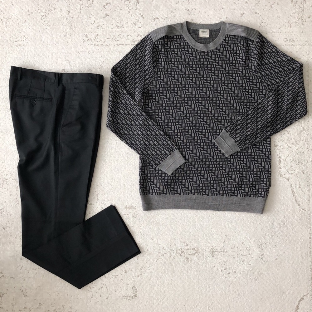 WESC Jacquard Wool Sweater